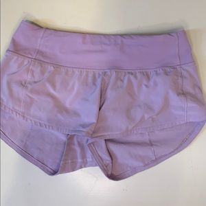 lululemon light purple speed up shorts-2.5